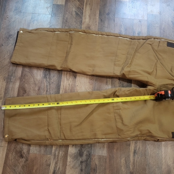 Dickies Men's Brown Duck Insulated Bib Overalls Size Large - Tall - Picture 12 of 12